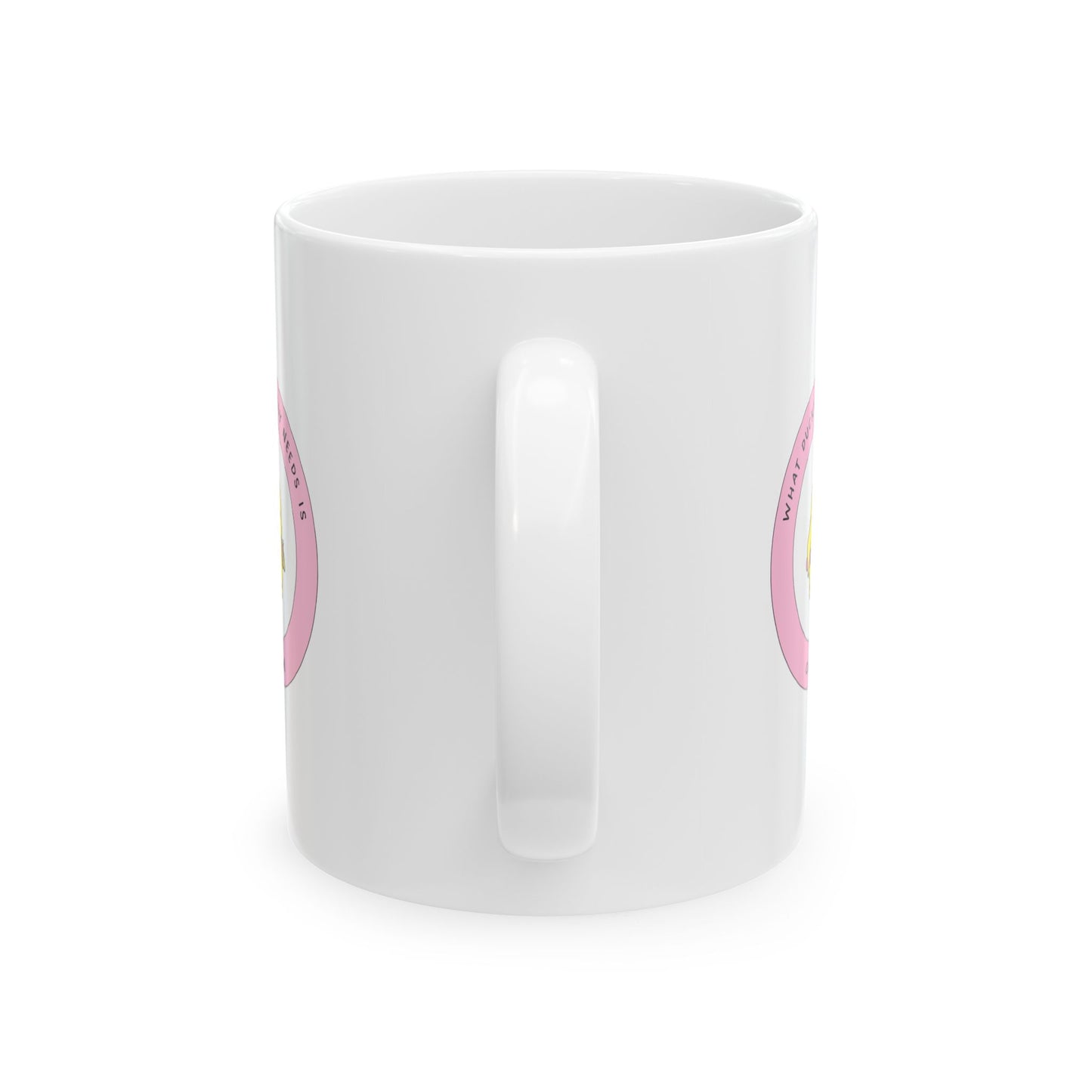 Ducky Needs Caffeine Whimsical Ceramic Coffee Mug, (11oz, 15oz)