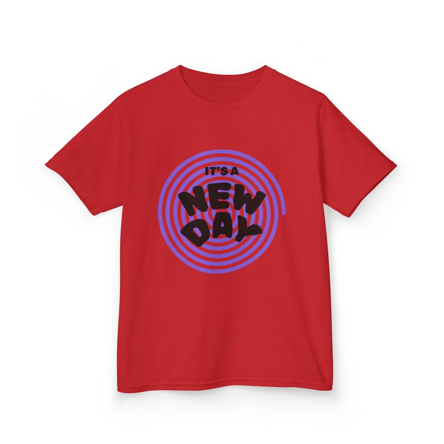 Kids "It's A New Day" Retro Graphic T-Shirt | Soft Toddler & Youth Tee