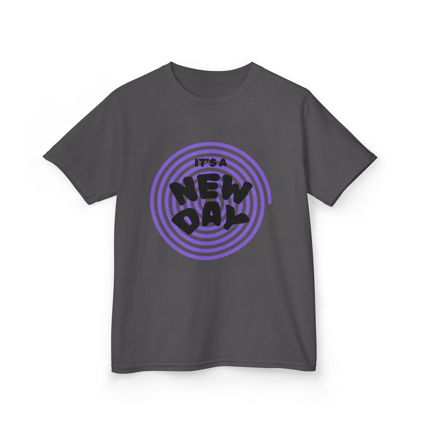 Retro Kids Graphic Tee | It's A New Day Groovy Toddler Shirt Vintage Youth T-Shirt, Positive Vibes Clothes, Back To School Tee