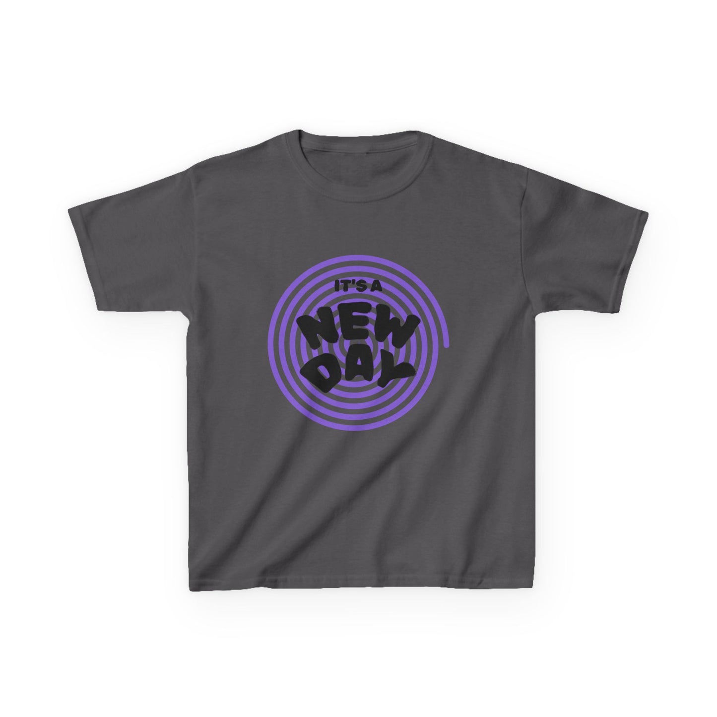 Kids "It's A New Day" Retro Graphic T-Shirt | Soft Toddler & Youth Tee