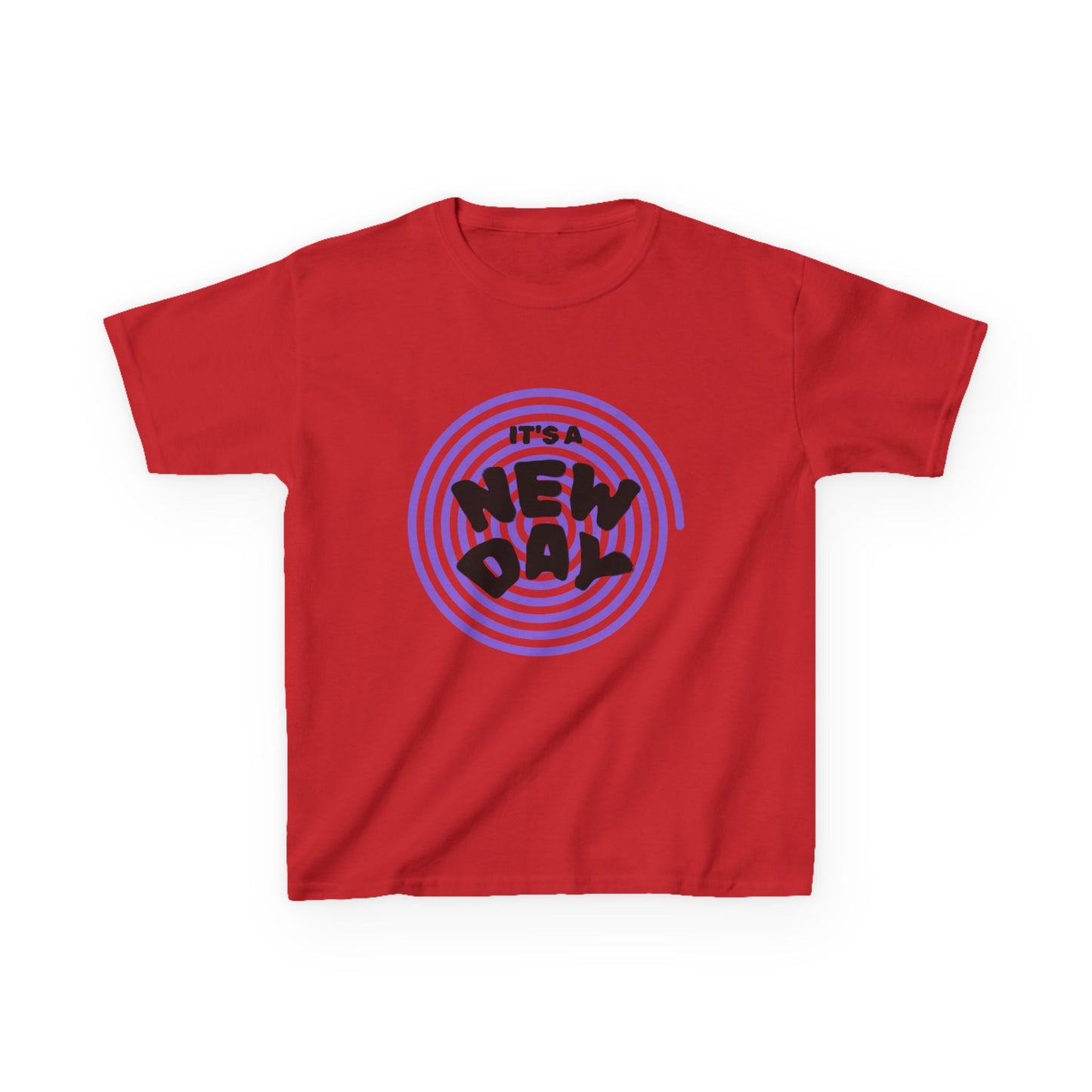 Retro Kids Graphic Tee | It's A New Day Groovy Toddler Shirt Vintage Youth T-Shirt, Positive Vibes Clothes, Back To School Tee