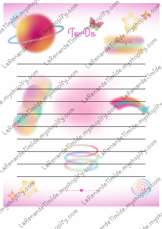 Printable Colorful To-Do List | Aesthetic Daily Planner Page