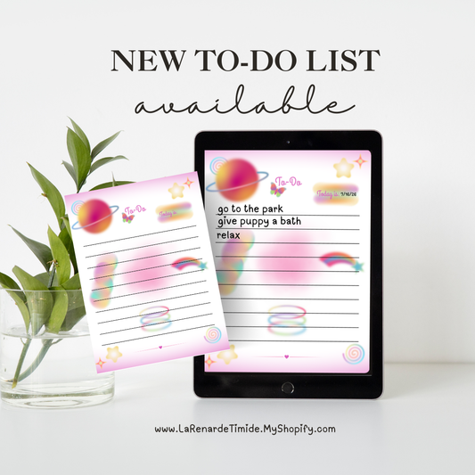 Printable Colorful To-Do List | Aesthetic Daily Planner Page